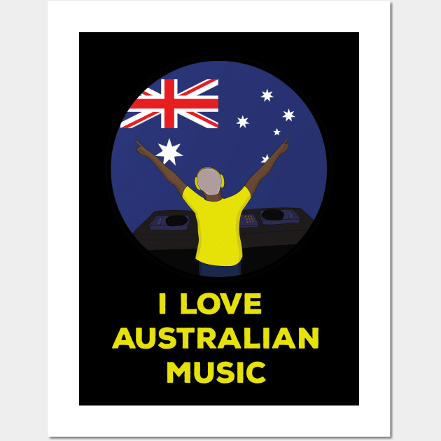 I Love Australian Music Wall Art by DiegoCarvalho